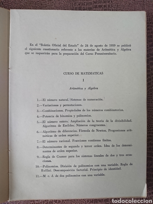Libros de segunda mano: Aritm&eacute;tica y &aacute;lgebra - Foto 2