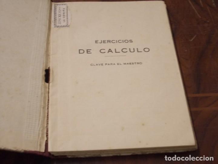 Libros de segunda mano: Ejercicios de c&aacute;lculo, clave para el maestro, Ediciones Bru&ntilde;o 1.959 - Foto 2