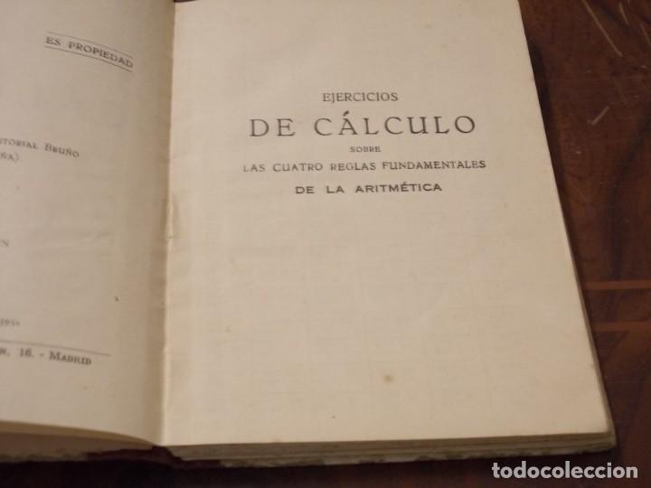 Libros de segunda mano: Ejercicios de c&aacute;lculo, clave para el maestro, Ediciones Bru&ntilde;o 1.959 - Foto 4
