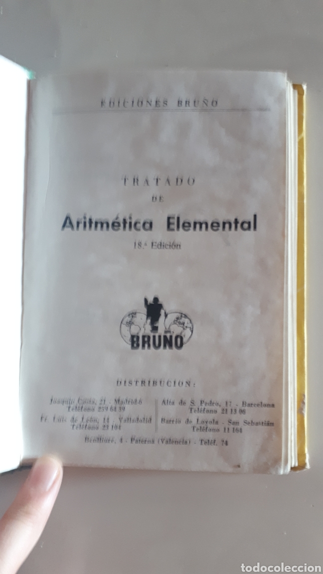 Libros de segunda mano: Aritm&eacute;tica. Primer grado. Bru&ntilde;o. - Foto 2
