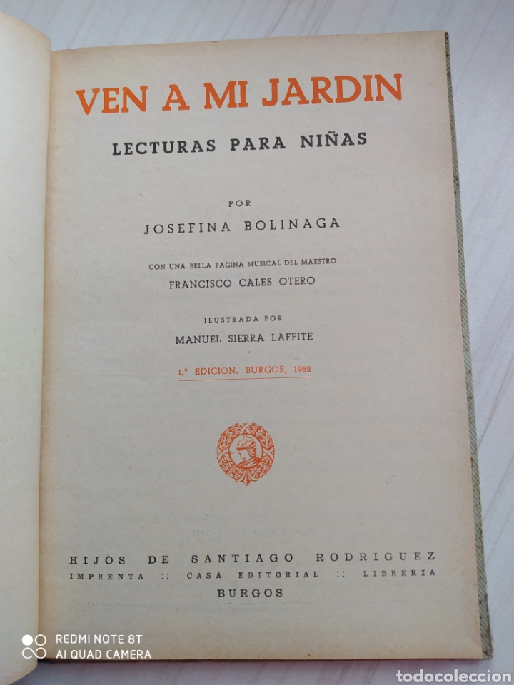 Libros de segunda mano: VEN A MI JARDIN - BOLINAGA - Foto 2