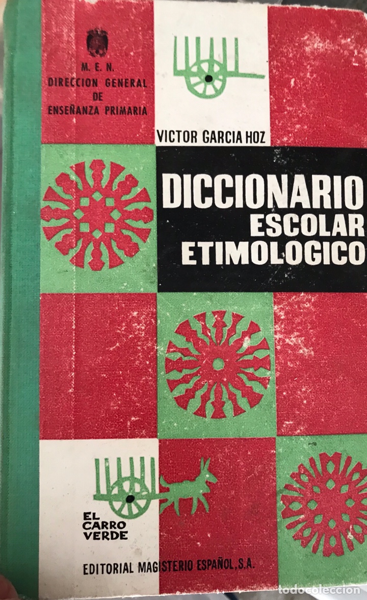 Libros de segunda mano: Libro escolar etimol&oacute;gico. Procedencia Badajoz - Foto 1