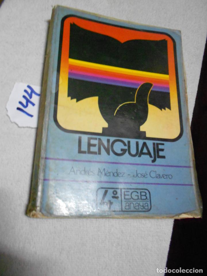 Libros de segunda mano: ANTIGUO LIBRO DE TEXTO - LENGUAJE 4&ordm; EGB - Foto 1