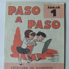 Libros de segunda mano: CUADERNO OPERACIONES MATEMATICAS PASO A PASO SUMAR 1 EDITORIAL MIGUEL A. SALVATELLA 1970