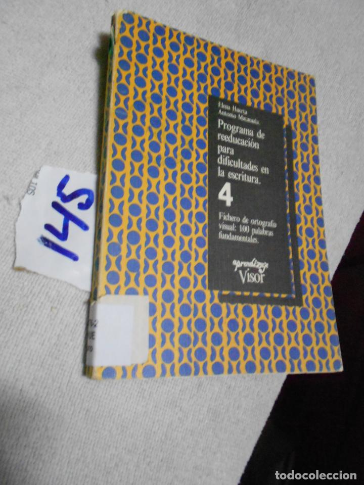 Libros de segunda mano: PROGRAMA DE REEDUCACION PARA DIFICULTADES EN LA ESCRITURA - Foto 1