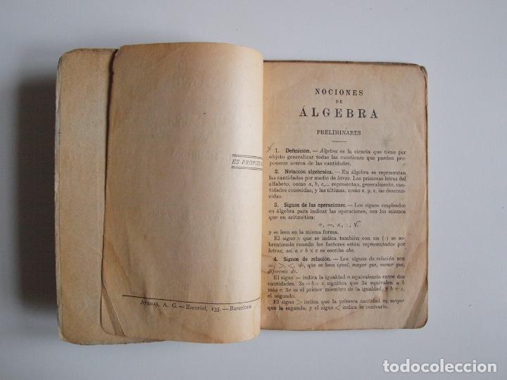 Libros de segunda mano: NOCIONES DE &Aacute;LGEBRA - CLAVE DE LOS EJERCICIOS - G. M. BRU&Ntilde;O - EDICIONES BRU&Ntilde;O - Foto 3