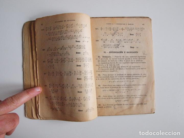 Libros de segunda mano: NOCIONES DE &Aacute;LGEBRA - CLAVE DE LOS EJERCICIOS - G. M. BRU&Ntilde;O - EDICIONES BRU&Ntilde;O - Foto 4