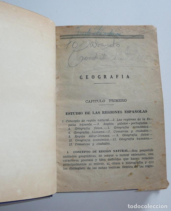 Libros de segunda mano: Libro de texto de Geograf&iacute;a e Historia. A&ntilde;os 40. - Foto 3