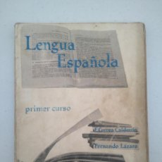 Libros de segunda mano: LENGUA ESPAÑOLA, PRIMER CURSO - EDITORIAL ANAYA - 1963 - 191 PAGINAS.. Lote 206125441