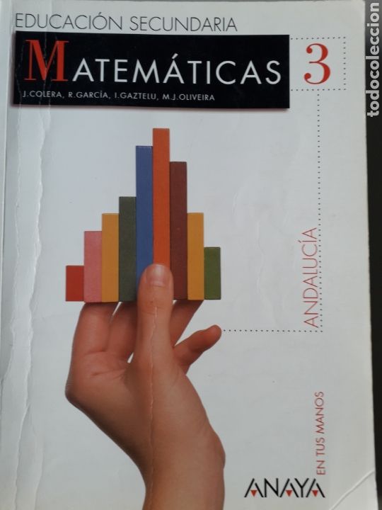 Libros de segunda mano: MATEMATICAS 3&ordm; ESO.ED. ANAYA. ANDALUCIA - Foto 1