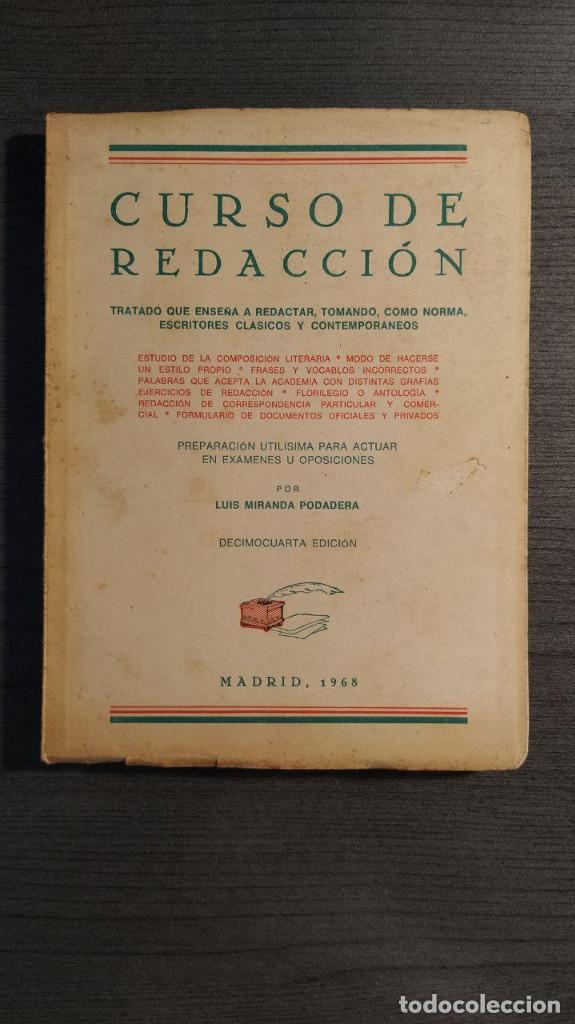 Libros de segunda mano: CURSO DE REDACCION . LUIS MIRANDA PODADERA. 1968 - Foto 1