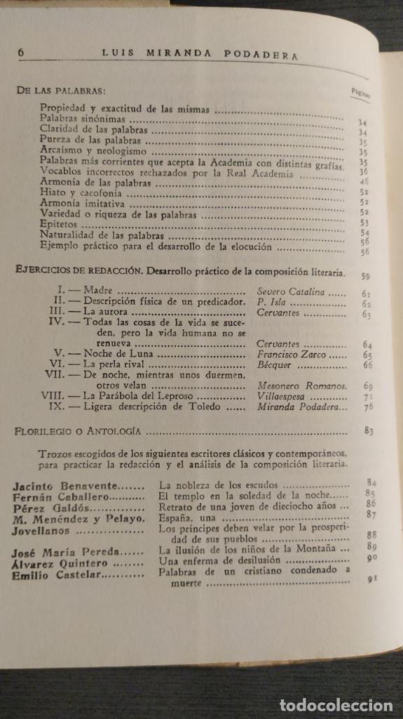 Libros de segunda mano: CURSO DE REDACCION . LUIS MIRANDA PODADERA. 1968 - Foto 5