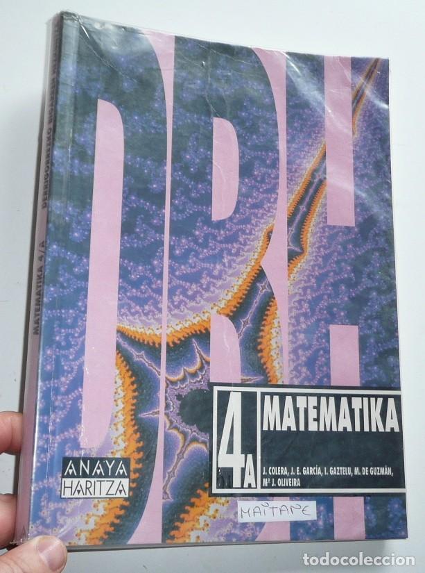 Libros de segunda mano: Matematika 4A DBH (Anaya Haritza, 1998) En euskera - Foto 1
