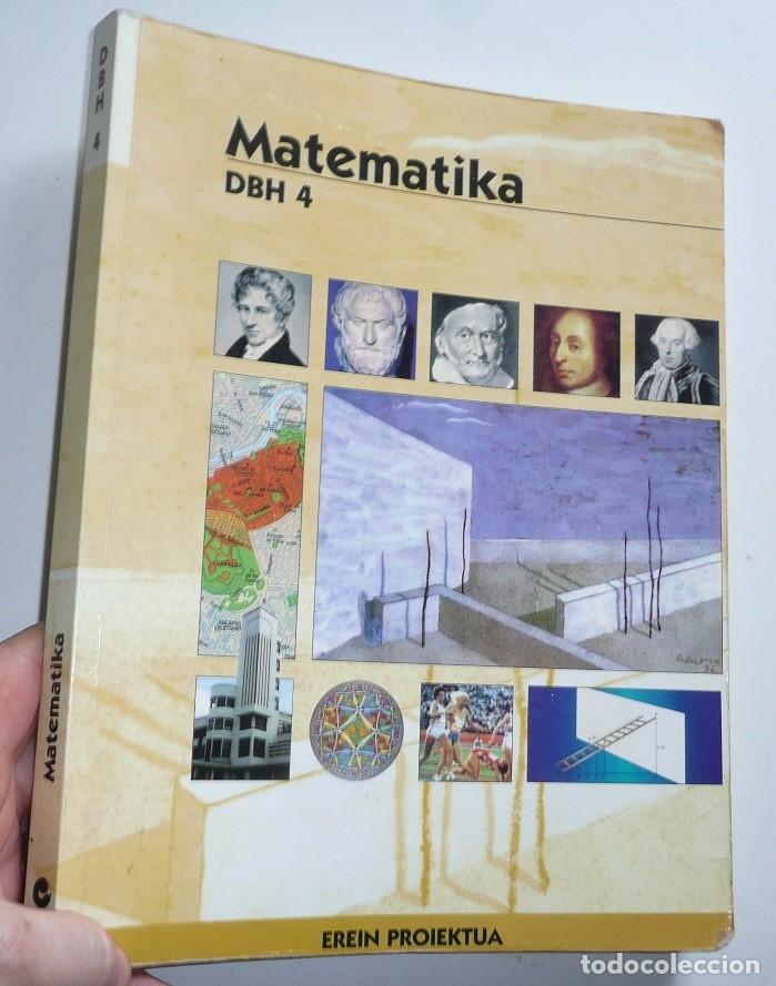 Libros de segunda mano: Matematika DBH 4 (Erein Proiektua, 1998) En euskera - Foto 1