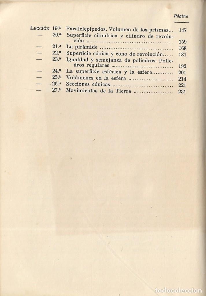 Libros de segunda mano: MATEM&Aacute;TICAS 4&ordm; - C. MARCOS Y J. MART&Iacute;NEZ - EDICIONES SM - 1964. - Foto 3