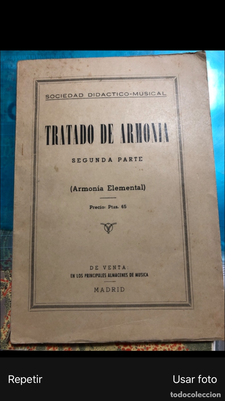 Libros de segunda mano: Tratado de Armon&iacute;a - Foto 1