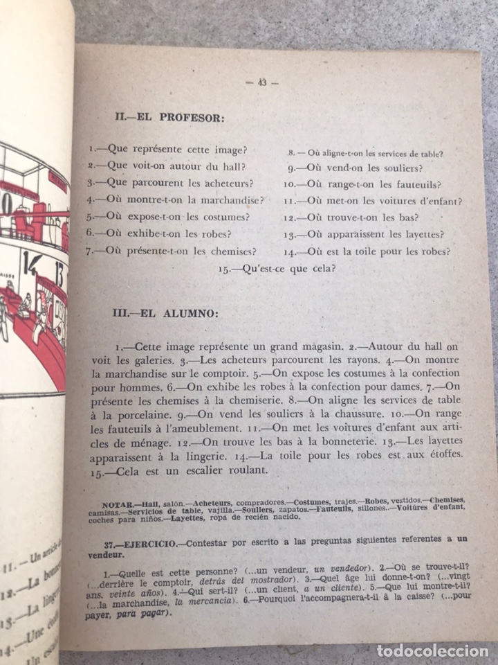 Libros de segunda mano: Libro &ldquo;El franc&eacute;s por m&eacute;todo directo&rdquo; 1957 - Foto 3