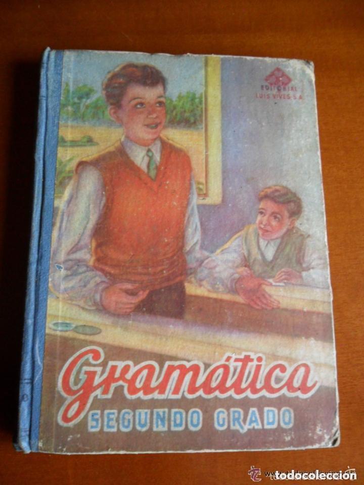 Libros de segunda mano: GRAM&Aacute;TICA 2&ordm; GRADO EDITORIAL LUIS VIVES 1952 - Foto 1