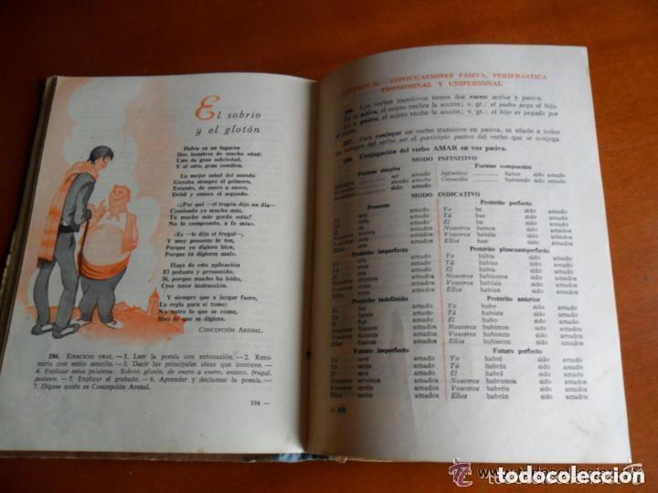 Libros de segunda mano: GRAM&Aacute;TICA 2&ordm; GRADO EDITORIAL LUIS VIVES 1952 - Foto 4