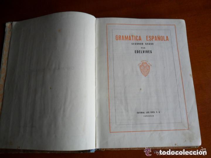 Libros de segunda mano: GRAM&Aacute;TICA 2&ordm; GRADO EDITORIAL LUIS VIVES 1952 - Foto 5