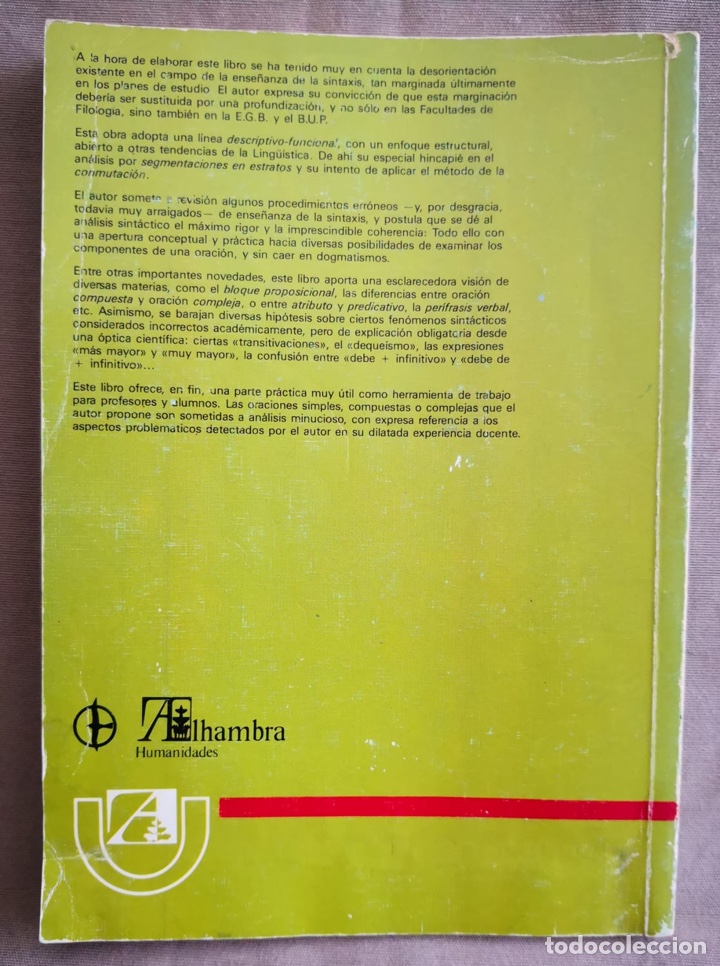 Libros de segunda mano: Teor&iacute;a y pr&aacute;ctica de la Sintaxis Leonardo G&oacute;mez Torrego - Foto 2