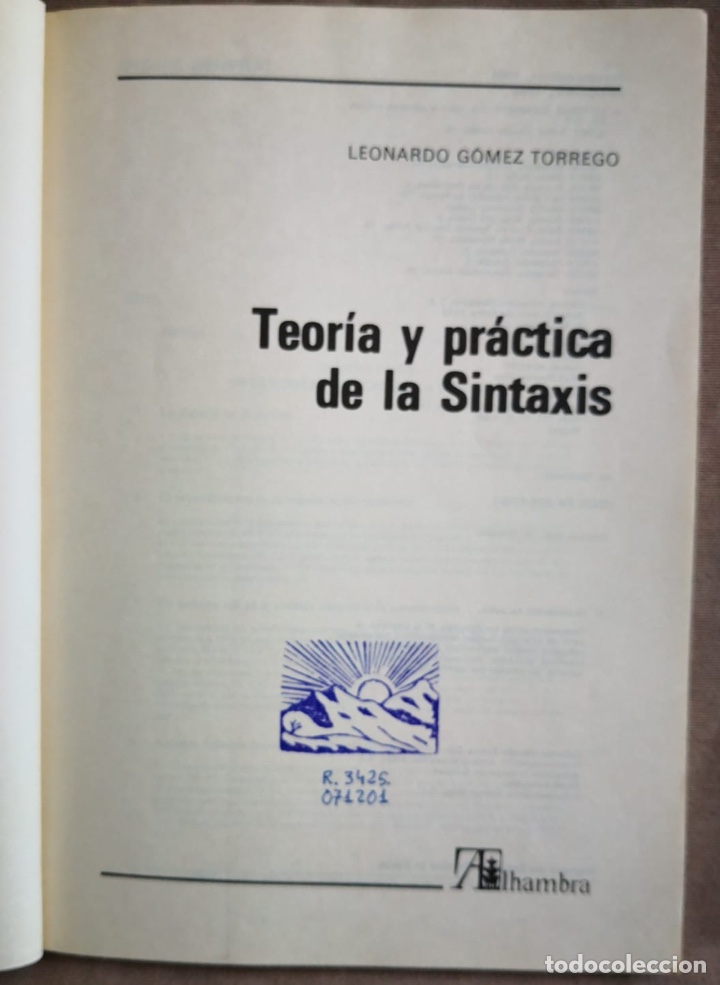 Libros de segunda mano: Teor&iacute;a y pr&aacute;ctica de la Sintaxis Leonardo G&oacute;mez Torrego - Foto 4