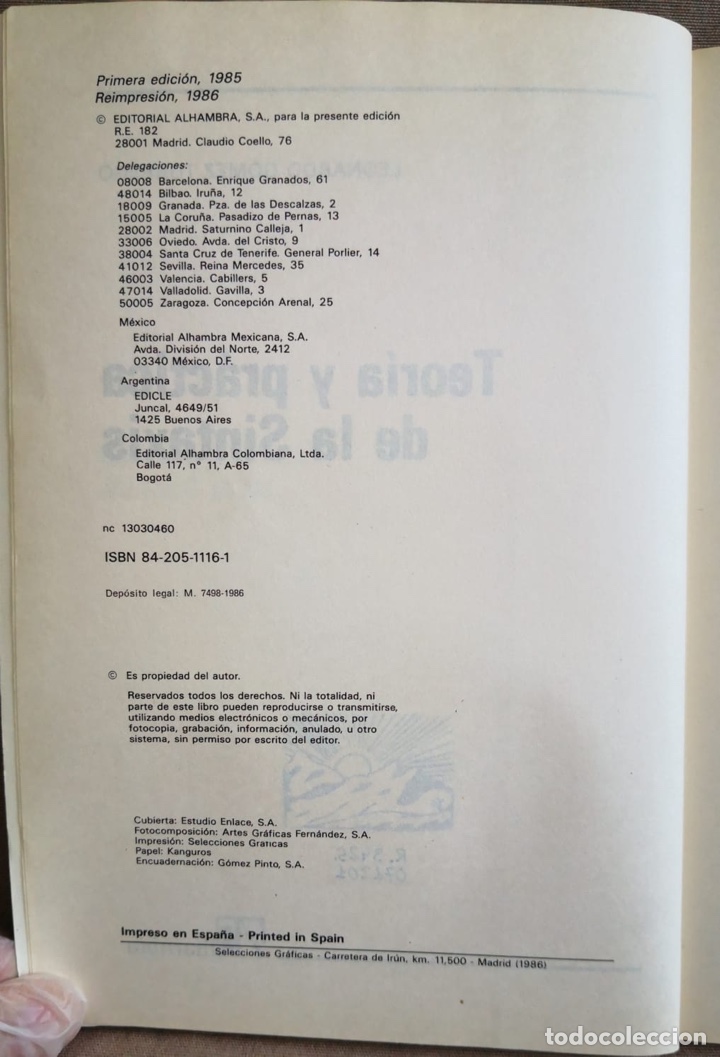 Libros de segunda mano: Teor&iacute;a y pr&aacute;ctica de la Sintaxis Leonardo G&oacute;mez Torrego - Foto 5