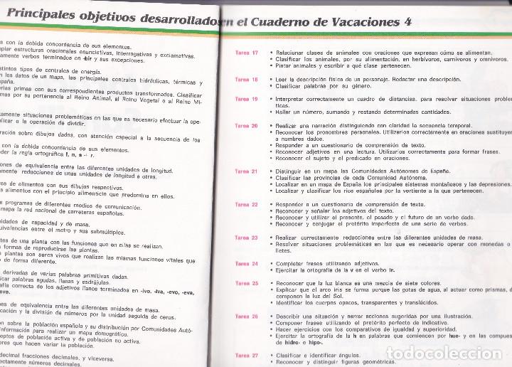 Libros de segunda mano: 9888- LIBRO VACACIONES SANTILLANA 4&ordm; E.G.B. - Foto 2