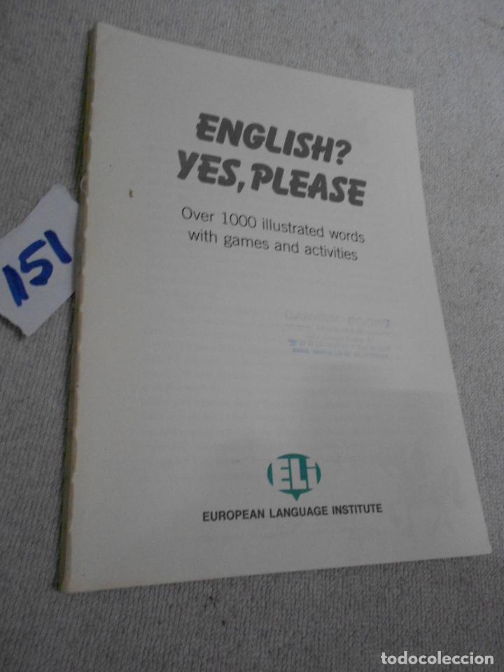 Libros de segunda mano: ANTIGUO LIBRO DE TEXTO - ENGLISH - YES PLEASE - Foto 1