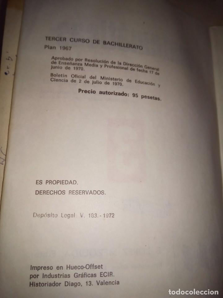 Libros de segunda mano: LIBRO DE TEXTO &rdquo;MATEMATICAS&rdquo; 3&ordm; DE BACHILLERATO 1972 ECIR - Foto 2