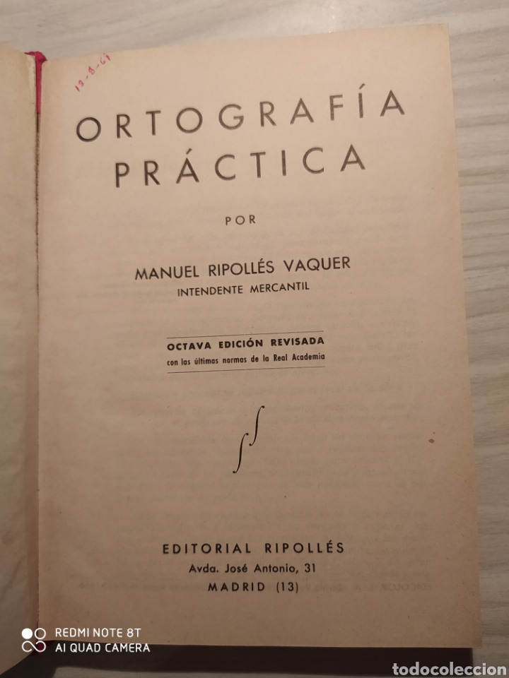 Libros de segunda mano: ORTOGRAFIA PRACTICA - MANUEL RIPOLLES - Foto 2