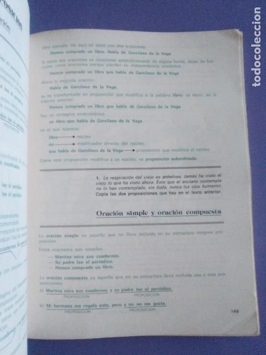 Libros de segunda mano: LENGUAJE 7 EGB SANTILLANA 1977/1980. - Foto 7
