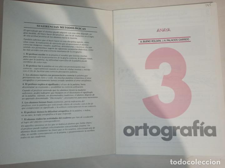Libros de segunda mano: Libro de texto Anaya Ortograf&iacute;a 3. Sin uso. - Foto 2