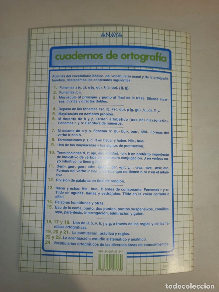 Libros de segunda mano: Libro de texto Anaya Ortograf&iacute;a 12. Sin uso. - Foto 5