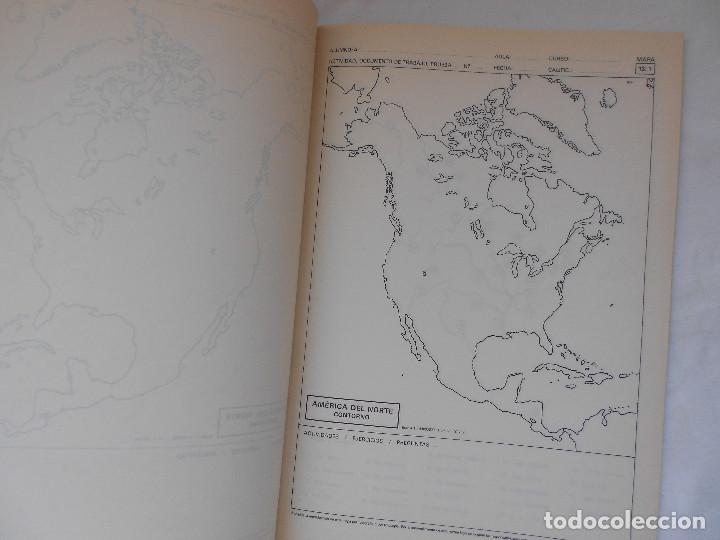 Libros de segunda mano: ACTIVIDADES DE GEOGRAFIA CON MAPAS EDELVIVES 1987 - Foto 3