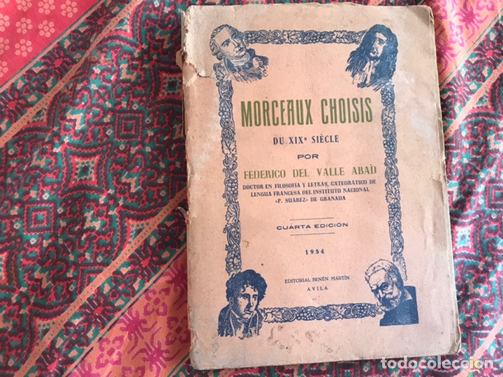 Libros de segunda mano: Morceaux choisis. Federico del valle Abad - Foto 1