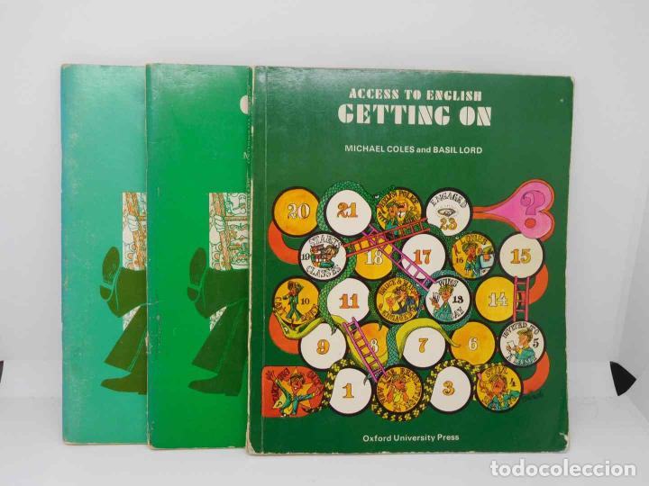 Libros de segunda mano: Libro Getting On and Workbook A y B, Michael Coles, Oxford University Press, 1980. Ref 3. - Foto 1