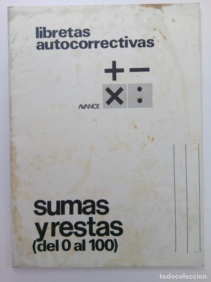 Libros de segunda mano: LIBRETAS AUTOCORRECTIVAS - SUMAS Y RESTAS (DEL O AL 100) - Foto 1