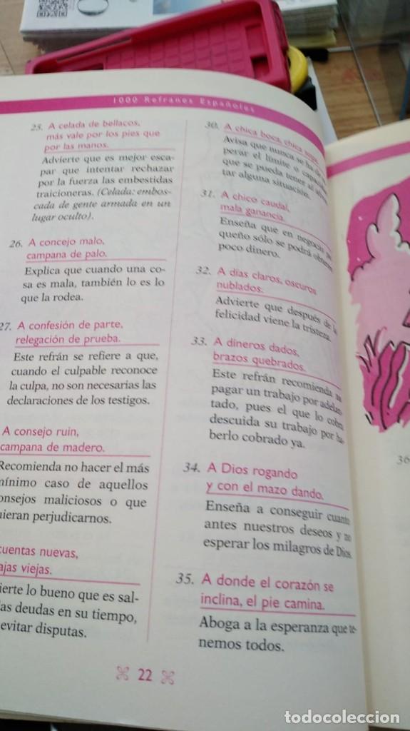 Libros de segunda mano: 1000 REFRANES ESPA&Ntilde;OLES. LE-052 - Foto 4