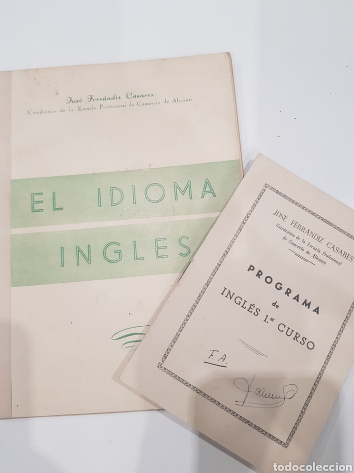 Libros de segunda mano: Lote 3 libros y 1 programa de Idiomas, Ingl&eacute;s y Franc&eacute;s , a&ntilde;os 1940 - Foto 2