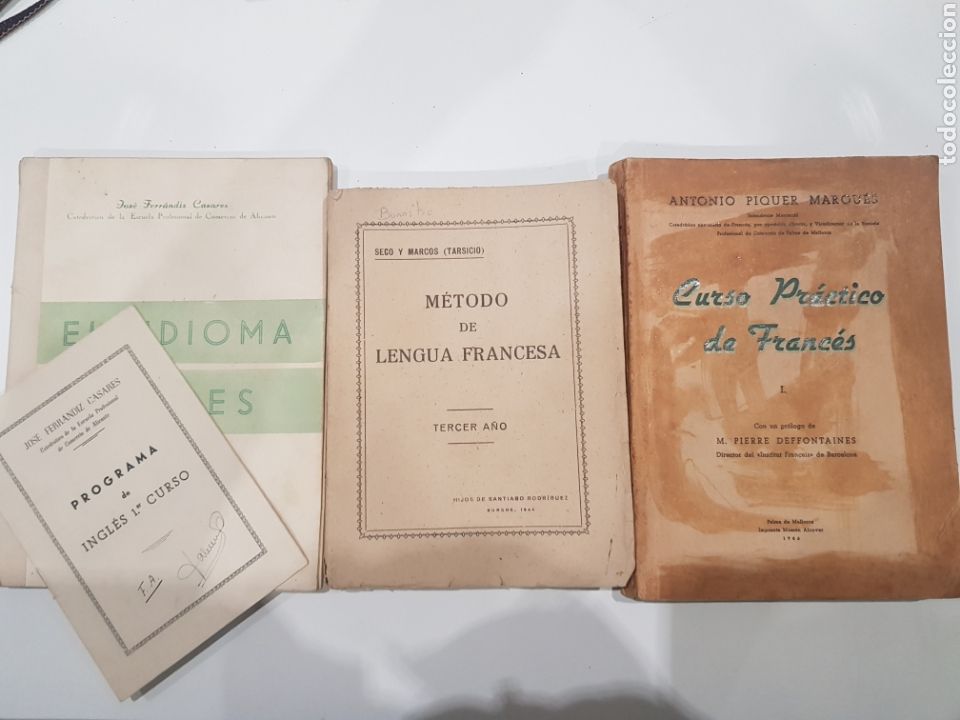 Libros de segunda mano: Lote 3 libros y 1 programa de Idiomas, Ingl&eacute;s y Franc&eacute;s , a&ntilde;os 1940 - Foto 1
