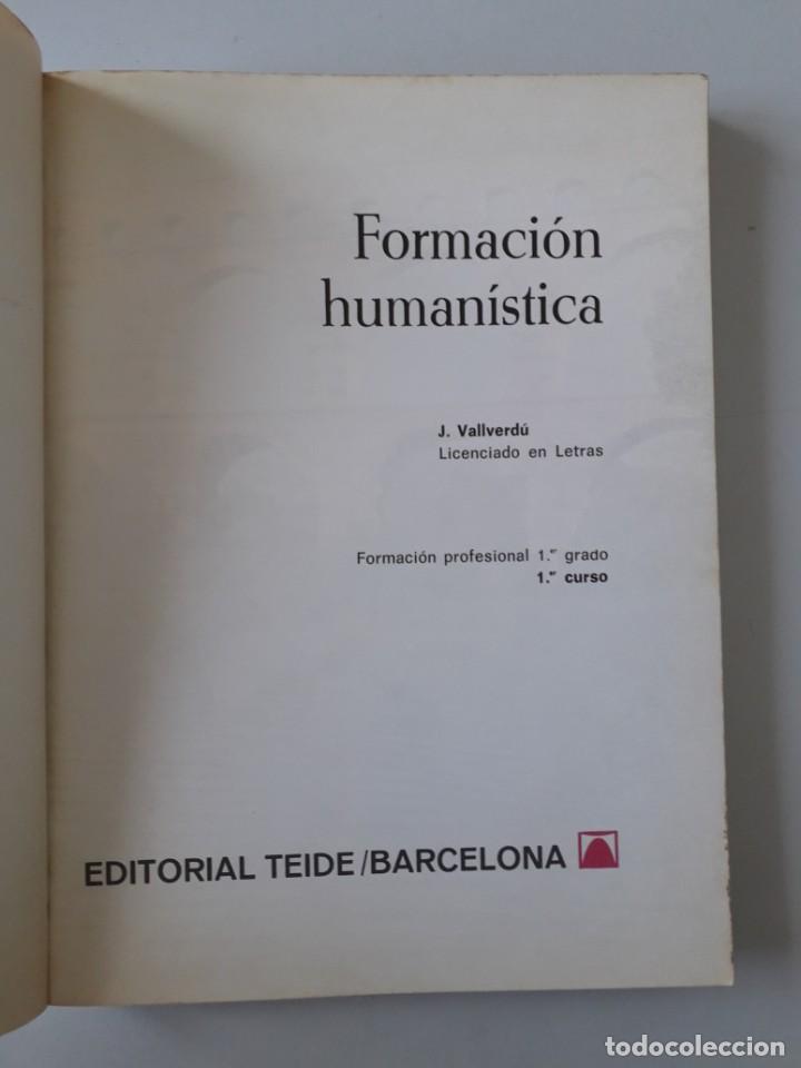 Libros de segunda mano: Formaci&oacute;n Human&iacute;stica. 1&ordm; Formaci&oacute;n Profesional. Editorial Teide 1977 - Foto 2