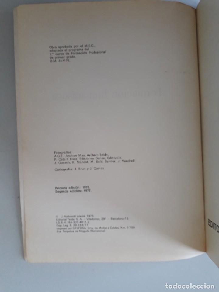 Libros de segunda mano: Formaci&oacute;n Human&iacute;stica. 1&ordm; Formaci&oacute;n Profesional. Editorial Teide 1977 - Foto 3