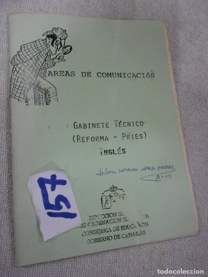 Libros de segunda mano: ANTIGUO LIBRO DE TEXTO - INGLES AREA DE COMUNICACION - Foto 1