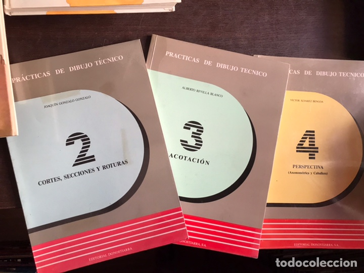Libros de segunda mano: Pr&aacute;cticas de dibujo t&eacute;cnico 2, 3 y 4. Editorial donostiarra. - Foto 1