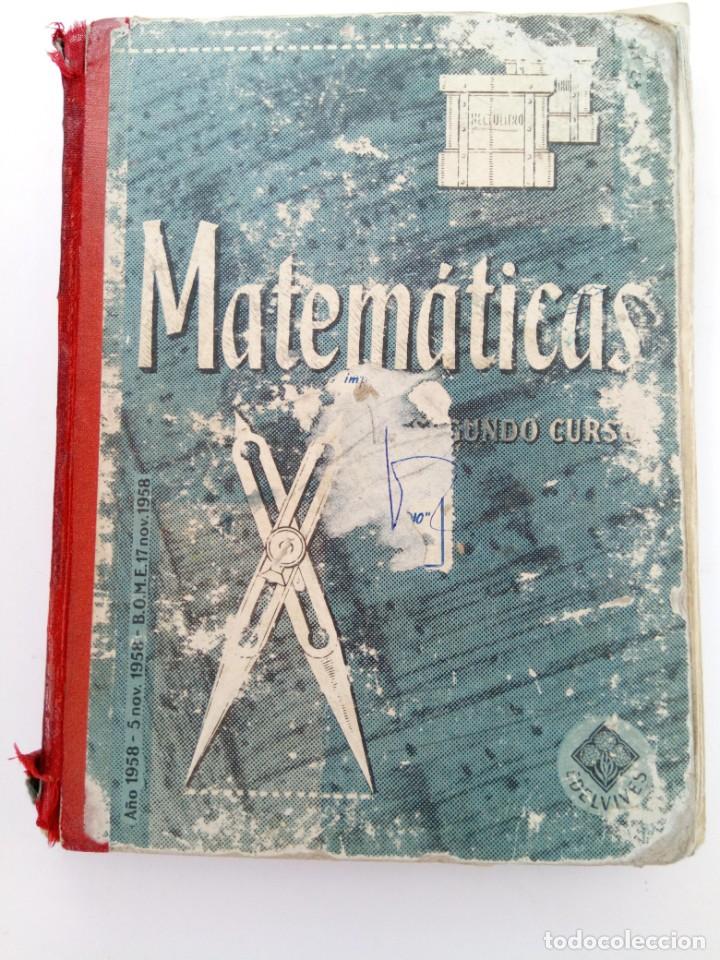 Libros de segunda mano: MATEM&Aacute;TICAS SEGUNDO CURSO EDELVIVES 1958 - Foto 1
