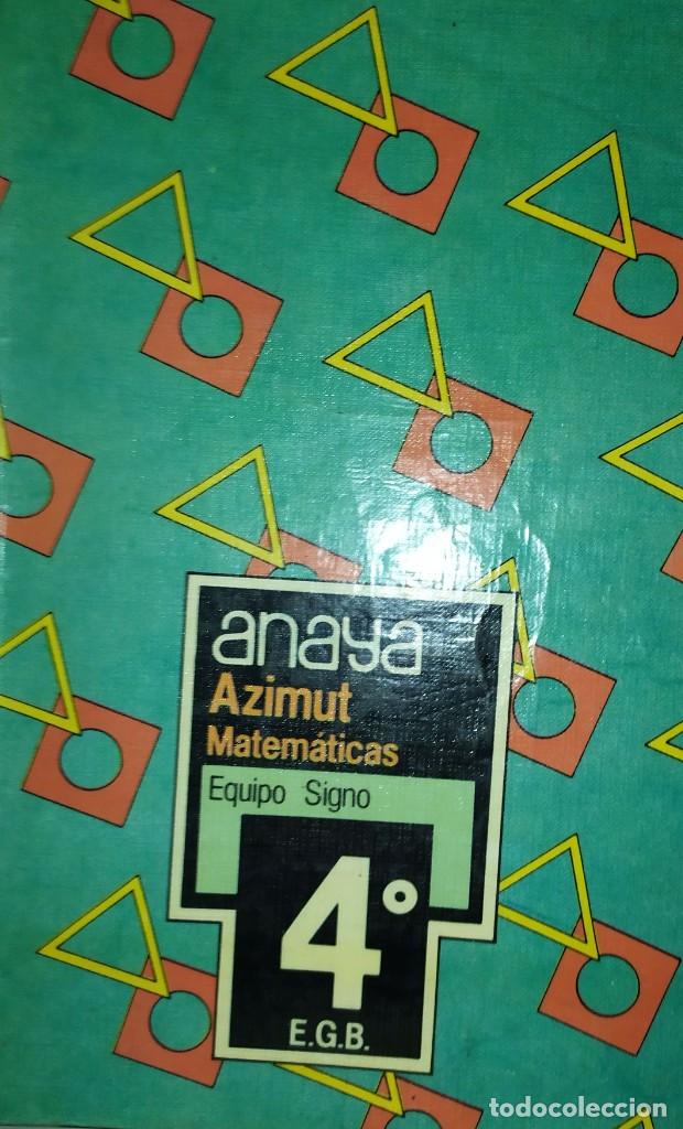 Libros de segunda mano: MATEM&Aacute;TICAS 4&ordm; EGB ANAYA 1988 LIBRO ESCOLAR - Foto 1