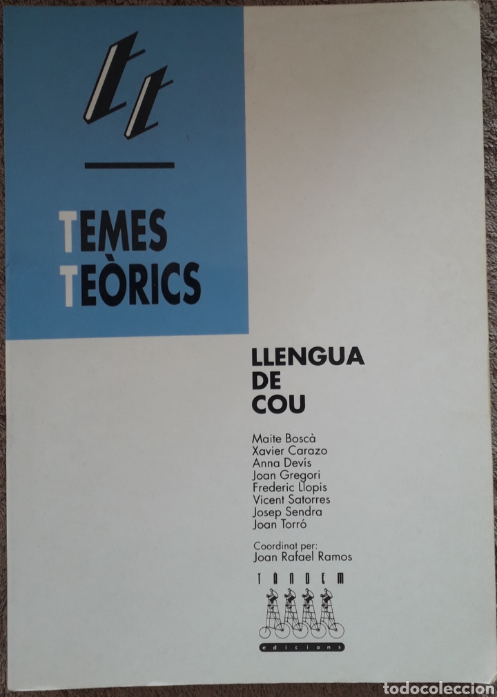Libros de segunda mano: TEMES TEORICS - LLENGUA DE COU - EDITORIAL TANDEM - Foto 1