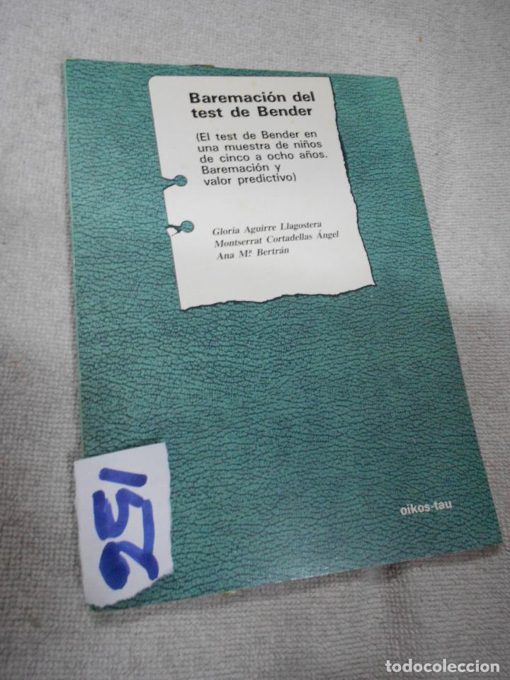 Libros de segunda mano: BAREMACION DEL TEST DE BENDER - Foto 1