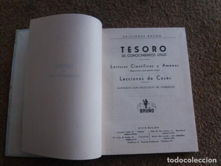 Libros de segunda mano: Tesoro de conocimientos &uacute;tiles. Ediciones Bru&ntilde;o. 1958. - Foto 2